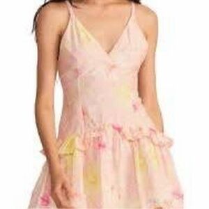 LoveShackFancy Pink Floral Dress